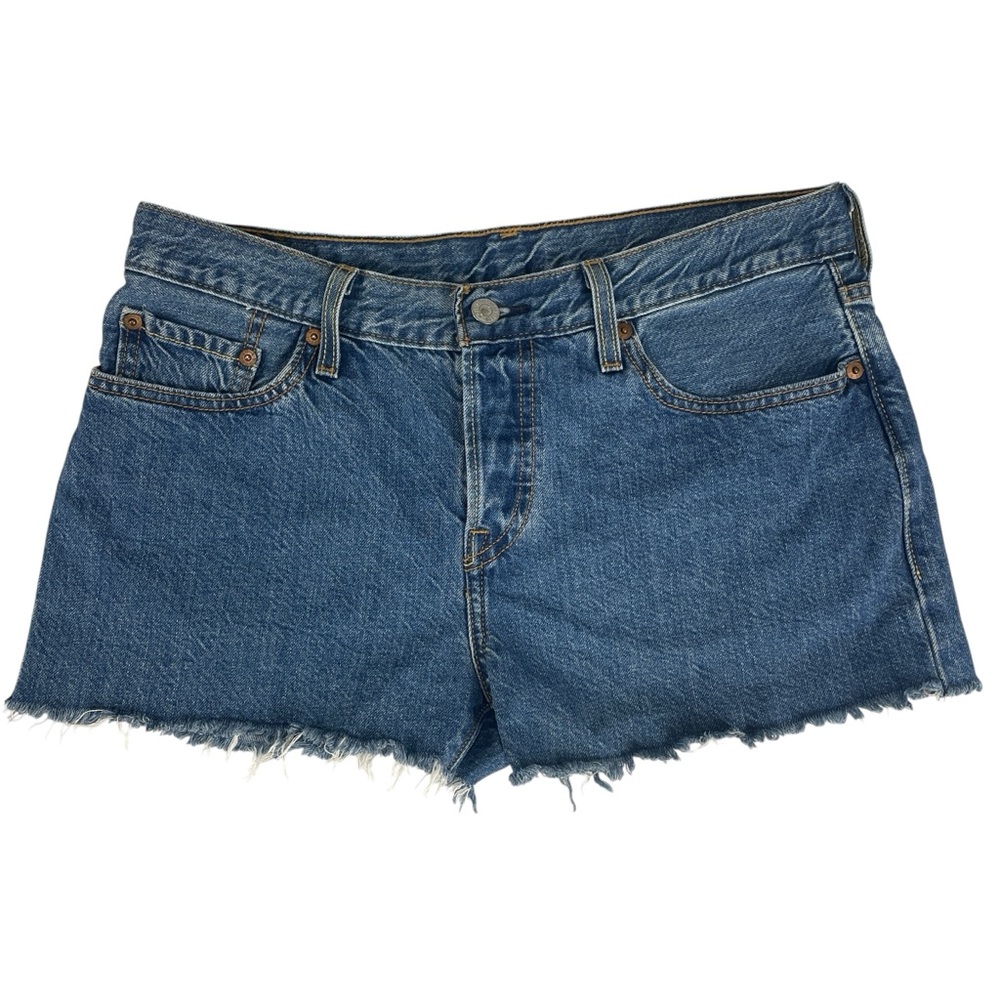 Levis 501 CT Custom Cutoff Denim Jean Shorts Button Fly W28